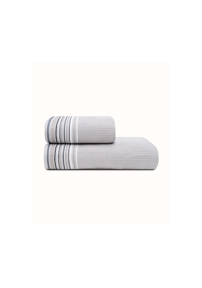 Koza Home Limira 2li Gri Çeyiz Havlu Seti 50x90-70x140 2257 Gri