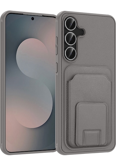 Nihcase Samsung Uyumlu Galaxy S25 Fe Kılıf Kartlıklı Standlı Square Folding Kılıf
