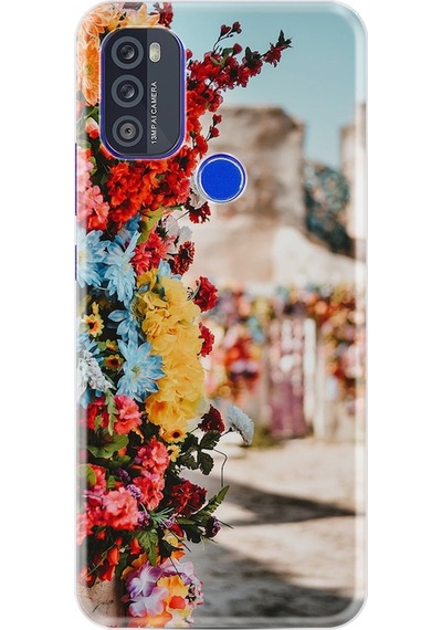 Reeder P13 Blue Max 2021 Kilif Silikon Desen Gerçek Çiçekler 1743 523367924