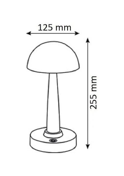 Noas Yl86-1601 Sunset Silver Gümüş Dokunmatik, Dimli Ve Şarjlı Led Masa Lambası - Gün Işığı 3200k Altın