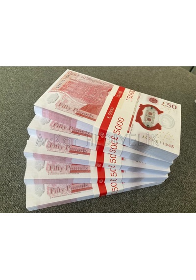300 ADET 50 STERLİN BANKNOT POUND PARA GEÇERSİZ DÜĞÜN İÇİN PARALA