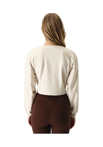 Penti Taş Rengi Cotton Modal Blend Twisted Sweatshirt