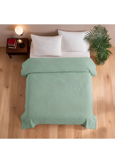 Maxstyle Spring %100 Pamuk Tek Kişilik Pike Çağla 180x230 Cm Renkli