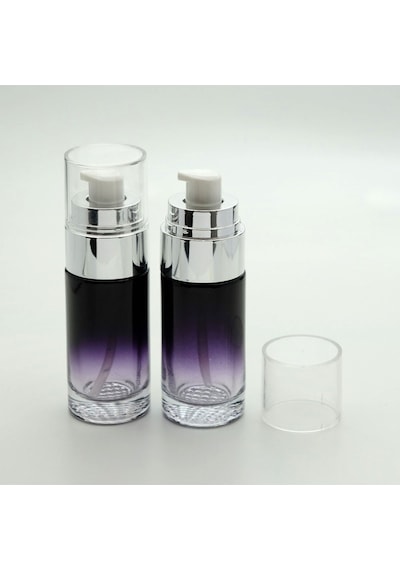 Losyon Ve Krem Şişesi 40 ML 2 Adet Siyah Gri Kapaklı Boş Şişe