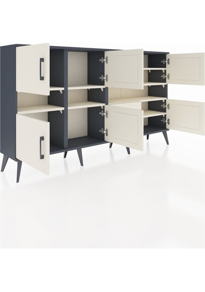 Arges Konsol 8 Raflı 8 Kapaklı 176x30x99 Antrasit-aytaşı Aytası - Antrasıt Arges Konsol 8 Raflı 8 Kapaklı 176x30x99 Antrasit-aytaşı Aytası - Antrasıt