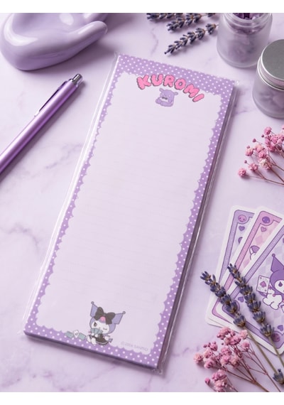 Kuromi & Hello Kitty Lisanslı Bloknot 9x22,7 Cm Çok Renkli