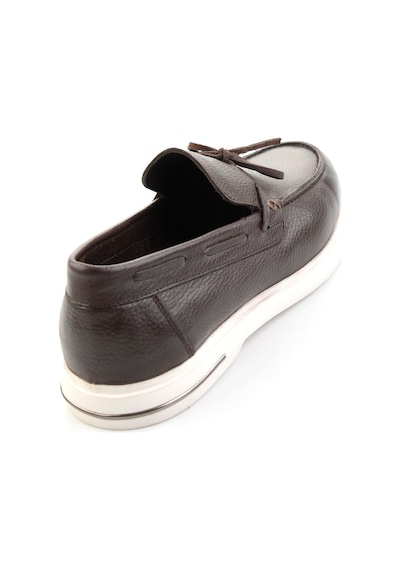Kahve Hakiki Deri Erkek Loafer Ayakkabı E01054428140 Kahve
