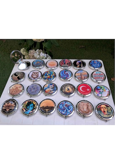 Makyaj Aynası Semazen Tasarımlı El Aynası Cep Aynası Kişiye Özel Hazırlanabilir Yuvarlak Hediyelik Ayna Çok Renkli Makyaj Aynası Semazen Tasarımlı El Aynası Cep Aynası Kişiye Özel Hazırlanabilir Yuvarlak Hediyelik Ayna Çok Renkli