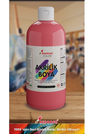 Red Rose Pembe Akrilik Boya 500  G