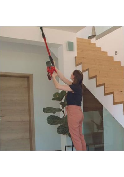 Einhell TE-SV 18Li Akülü Dikey Süpürge + Fastcharger 5.2 Ah Kırmızı
