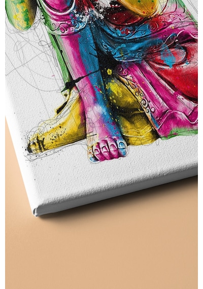 Webstyle Sayılarla Boyama Seti Kasnaklı Renkli Buda 60 X 75 Cm