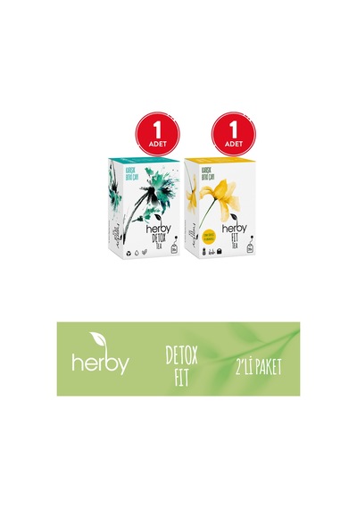Herby Bitki Çayı 2'li Diyete Destek Fit Paketi Tea + Fit Tea