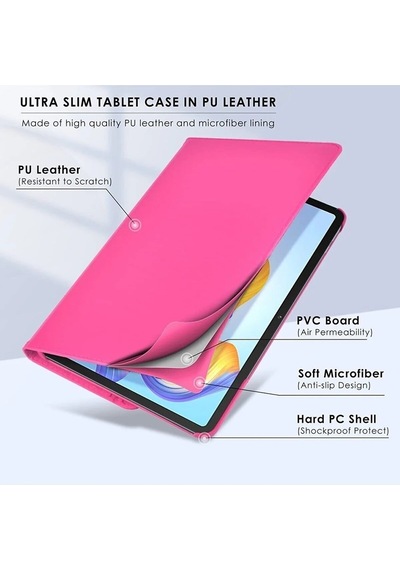 Xiaomi Redmi Pad Se 11 Inç Tablet Uyumlu Uyku Modlu 360 Döner Pu Deri Kılıf Seti Kılıf