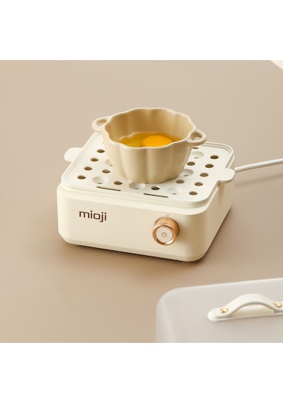 Mioji EG8B 500 W Yumurta Ve Çok Amaçlı Buharlı Pişirici Beyaz