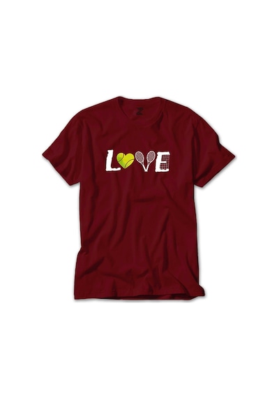 Tennis Love Kırmızı Tişört