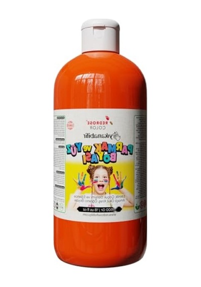 Dayanıklı Parmak Boyası, 500 Gr - Turuncu 0,15 L