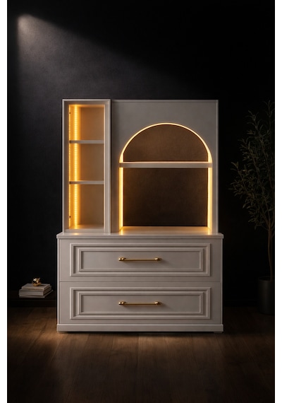 Led Aydınlatmalı Kahve Köşesi Valencia Solo Bronz Reflekte Cam Vitrinli Çok Amaçlı Mutfak Dolabı Aytası Led Aydınlatmalı Kahve Köşesi Valencia Solo Bronz Reflekte Cam Vitrinli Çok Amaçlı Mutfak Dolabı Aytası