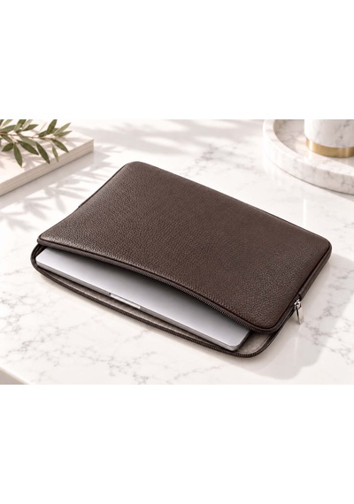 Unisex 13,3" Tablet Apple Uyumlu iPad Notebook Laptop Kılıfı Kahverengi