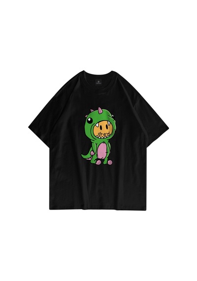 Flood Of Style Unisex Drew Canavar Siyah Tshirt
