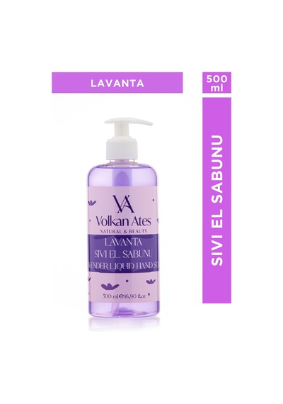Volkan Ates Natural & Beauty Lavanta Yağlı Sıvı El Sabunu 500 ML