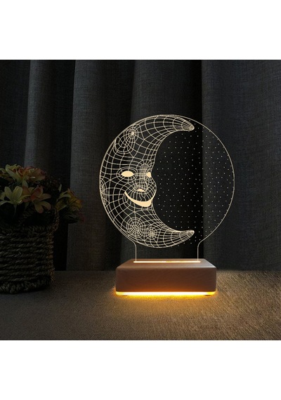 Aydede 3D Led Gece Lambası Doğumgünü Hediyesi Lamba