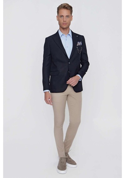 Efor C 630 Slim Fit Lacivert Spor Ceket Lacivert