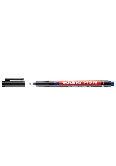 Edding 149 M Silgili Permanent Kalem - Asetat Kalemi - Siyah - 1 Kalem - Yuvarlak Uç 1 Mm 103 Ivory