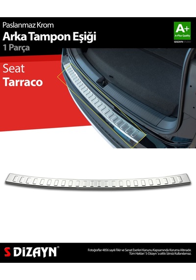 S-dizayn Seat Tarraco Krom Arka Tampon Eşiği 2018 Üzeri