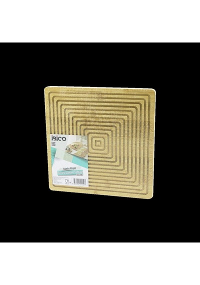 Hubrendy Tedarik Bambu Servis Ve Sunum Tahtası 28x28 Cm Çift Taraflı Diğer