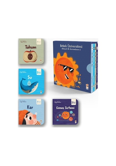 Sincap Kitap Bebek Üniversitesi Seti 4: Hikayeli İlk Kavramlarım 4 Kitap Takım - Çağrı Odabaşı