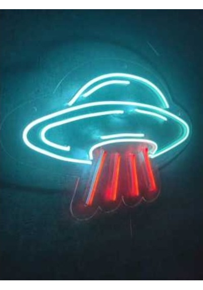 Ufo Neon Led Tabela Neon Yazı Neon Dekoratif Duvar Aydınlatması (540027019)