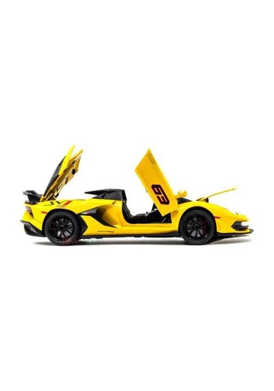 Mınıauto Lamborghini Sarı 1:24 Metal Çek Bırak Kapıları Açılan Sesli Işıklı Araba Sarı