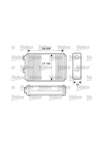 Kalorifer Radyatörü - Fiat Idea, Punto, Doblo - Valeo-812280