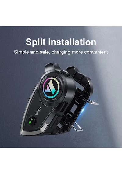 Y80 Motosiklet Kask Kulaklık Intercom Işıklı Motorsiklet Interkom.gzpde