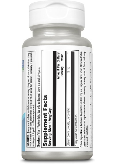 Kal Lithium Orotate 5 Mg 120 Kapsül