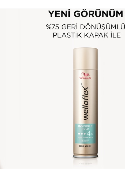 Wellaflex Invisible Hold Görünmez Tutuş Sağlayan Saç Spreyi Extra Strong Hold 400 Ml - 4/5 Hold