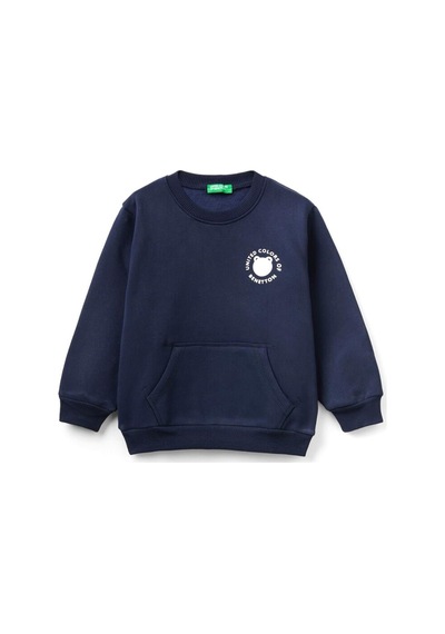 United Colors Of Benetton Erkek Bebek Sweatshirt 3eb5g10ba Lacivert
