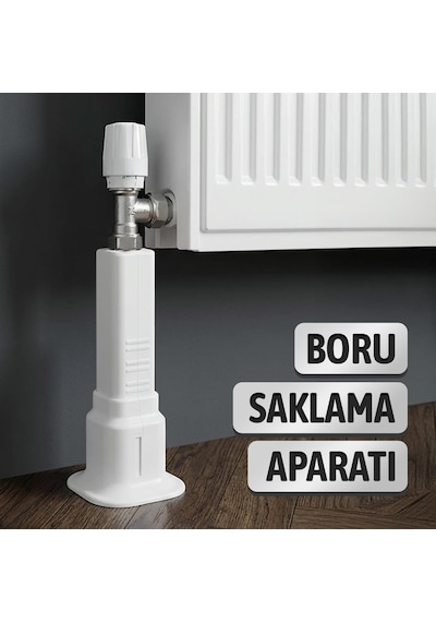 5 Adet Kalorifer Petek Boruları İçin Plastik Beyaz Renkli Ayarlanabilir Boru Saklama Aparatı Diğer