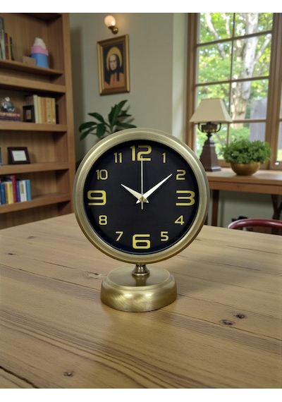 Prestij Vinatge 25 X 20 Cm Metal Masa Saati 07 Beyaz