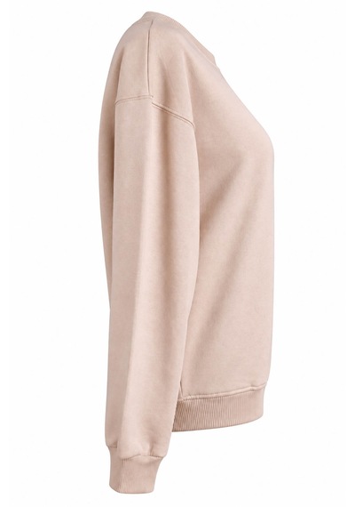 Trender O Yaka 3 İp Taş Kadın Sweatshirt 27kdt1000011