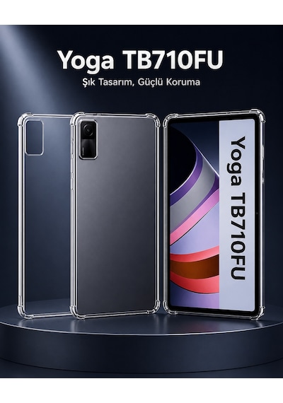 Len Yoga Tb710fu Uyumlu Tpu Şeffaf Arka Silikon Kapaklı Kılıf