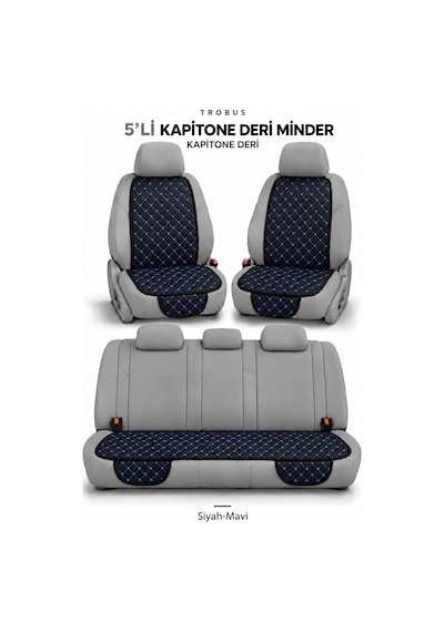 Volkswagen Taigo 2022+ Suni Deri Kapitone Minder 5 Parça 92279689
