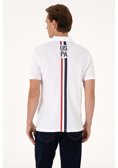 U.S. Polo Assn. Erkek Regular Fit Beyaz Polo Yaka Tişört 50299667-VR013