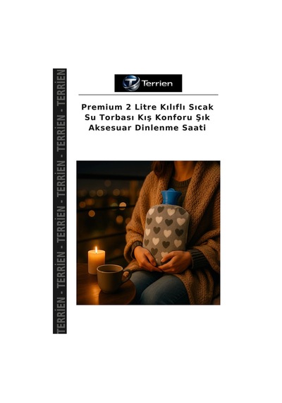 Premium 2 Litre Kılıflı Sıcak Su Torbası Kış Konforu Şık Aksesuar Dinlenme Saati Çok Renkli