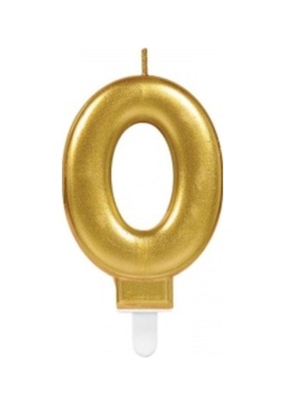Parti Aksesuar Parti Malzemeleri 0 Rakam Mum Gold Renk 001