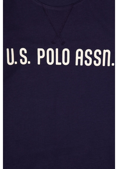 U.S. Polo Assn. Erkek Çocuk Mürdüm Bisiklet Yaka Sweatshirt 50314939-VR074