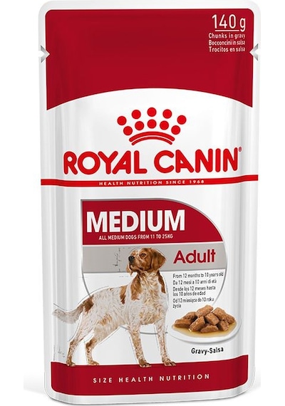 Royal Canin Medium Adult Orta Irk Yetişkin Köpek Yaş Maması 10 x 140 G