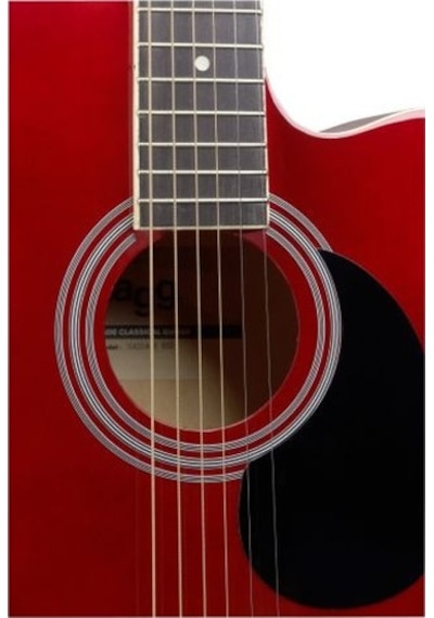 Stagg Sa20 Dce Red Elektro Akustik Gitar