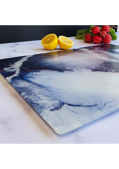 Cam Kesme Tahtası Buzlu Cam - Ocean 30cm X 40cm Cam Kesme Tah