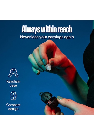 Alpine Partyplug Müzik Kulak Koruma Tıkaçları, 19 Db Gürültü Azaltma Şeffaf